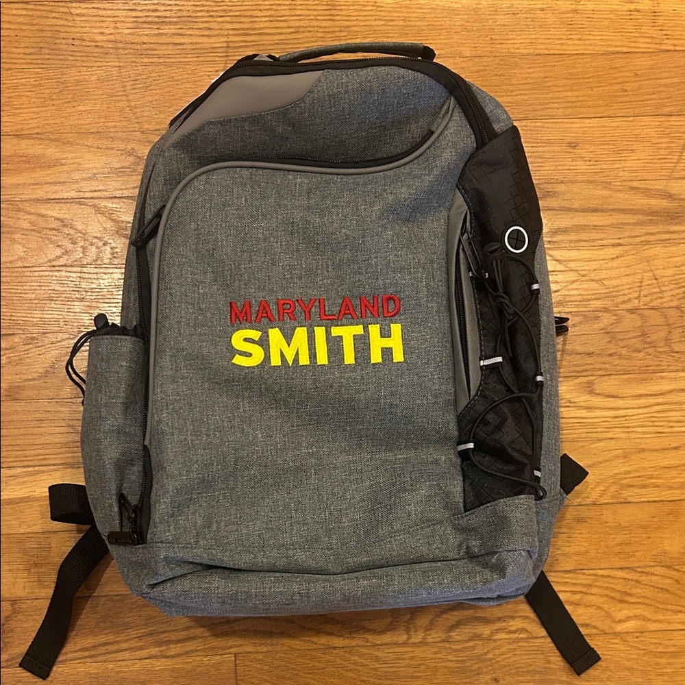 Gray ‘Maryland Smith' UNISEX backpack of MBA/Business school Maryland university